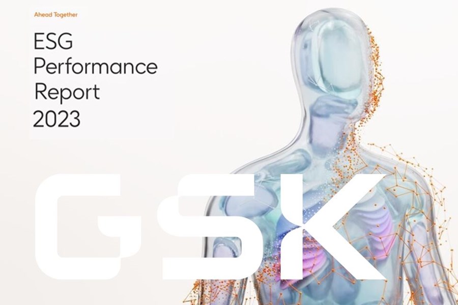 GSK human tech image with ESG Performance Report 2023 copy