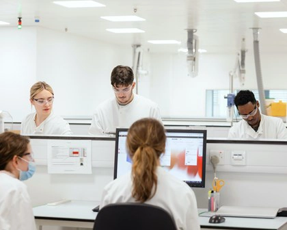 Scientist in Ware lab
