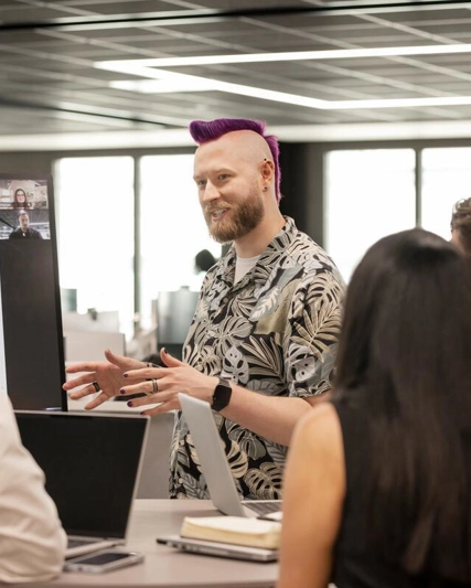 experienced professionals working at a desk