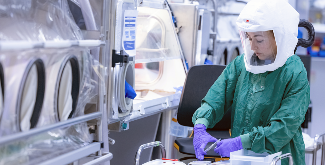 Scientist working in a lab