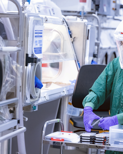 Scientist working in a lab